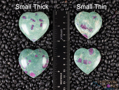 RUBY FUCHSITE Crystal Heart - Self Care, Mom Gift, Home Decor, Healing Crystals and Stones, E0945-Throwin Stones