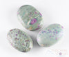 RUBY FUCHSITE Crystal Palm Stone - Worry Stone, Self Care, Healing Crystals and Stones, E1425-Throwin Stones