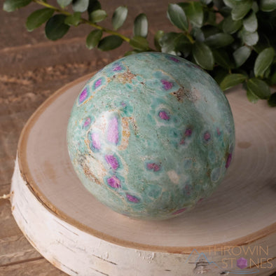 RUBY FUCHSITE Crystal Sphere - Crystal Ball, Birthstone, Housewarming Gift, Home Decor, E0953-Throwin Stones