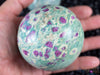 RUBY FUCHSITE Crystal Sphere - Crystal Ball, Birthstone, Housewarming Gift, Home Decor, E0955-Throwin Stones