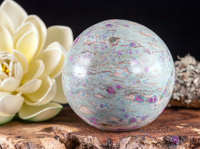 RUBY FUCHSITE Crystal Sphere - Large Crystals, Crystal Ball, Housewarming Gift, Home Decor, 38835-Throwin Stones