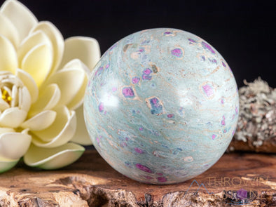 RUBY FUCHSITE Crystal Sphere - Large Crystals, Crystal Ball, Housewarming Gift, Home Decor, 38835-Throwin Stones