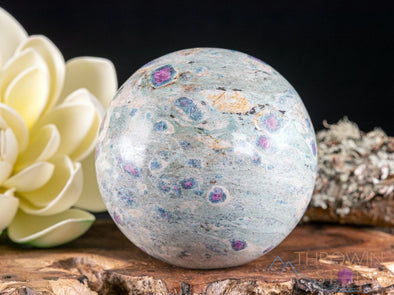 RUBY FUCHSITE Crystal Sphere - Large Crystals, Crystal Ball, Housewarming Gift, Home Decor, 38836-Throwin Stones
