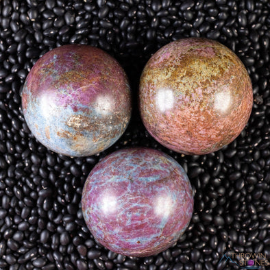 RUBY KYANITE Crystal Sphere - Crystal Ball, Birthstone, Housewarming Gift, Home Decor, E2177-Throwin Stones