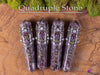 RUBY Wand, Rainbow CHAKRA Crystals - Crystal Wand, Metaphysical, Reiki, E2091-Throwin Stones