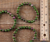 RUBY ZOISITE Crystal Bracelet - Round Beads - Beaded Bracelet, Birthstone Bracelet, Handmade Jewelry, Healing Crystal Bracelet, E0572-Throwin Stones