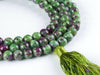RUBY ZOISITE Crystal Necklace, Mala - Handmade Jewelry, Beaded Necklace, Healing Crystals and Stones, E0120-Throwin Stones