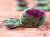 RUBY ZOISITE STONE Crystal Worry Stone - Tumbled Crystals, Self Care, Healing Crystals and Stones, E1829-Throwin Stones