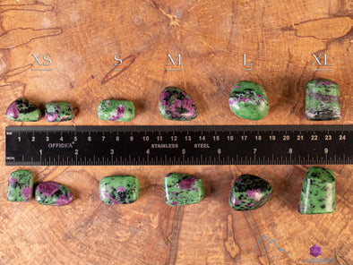 RUBY ZOISITE Tumbled Stones - Tumbled Crystals, Birthstone, Self Care, Healing Crystals and Stones, E0151-Throwin Stones