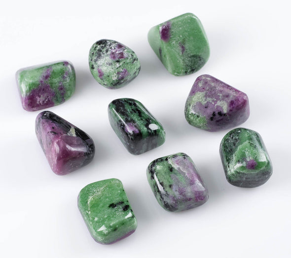 RUBY ZOISITE Tumbled Stones - Tumbled Crystals, Birthstone, Self Care, Healing Crystals and Stones, E0151-Throwin Stones