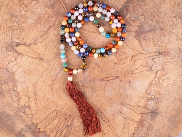 Spiritual Connection Mala Beads, 108 Mala Necklace, Buddhist Prayer Be –  Samadhi Mala Beads