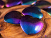 Rainbow HEMATITE Crystal Heart - Self Care, Home Decor, Healing Crystals and Stones, E0539-Throwin Stones