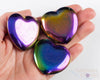 Rainbow HEMATITE Crystal Heart - Self Care, Home Decor, Healing Crystals and Stones, E0539-Throwin Stones