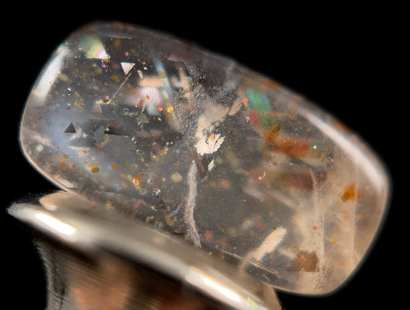 Rainbow Lattice SUNSTONE Crystal Cabochon - Gemstones, Jewelry Making, Crystals, 52046-Throwin Stones