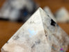 Rainbow MOONSTONE Crystal Pyramid - Sacred Geometry, Metaphysical, Healing Crystals and Stones, E1824-Throwin Stones