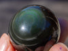 Rainbow OBSIDIAN Crystal Sphere - Crystal Ball, Housewarming Gift, Gothic Home Decor, E0579-Throwin Stones