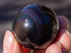 Rainbow OBSIDIAN Crystal Sphere - Crystal Ball, Housewarming Gift, Gothic Home Decor, E0579-Throwin Stones