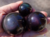 Rainbow OBSIDIAN Crystal Sphere - Crystal Ball, Housewarming Gift, Gothic Home Decor, E0579-Throwin Stones