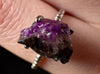 Raw AA SUGILITE Crystal Ring - Adjustable, Sterling Silver - Crystal Ring, Cocktail Ring, Boho Jewelry, 54671-Throwin Stones