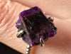 Raw AA SUGILITE Crystal Ring - Adjustable, Sterling Silver - Crystal Ring, Cocktail Ring, Boho Jewelry, 54673-Throwin Stones