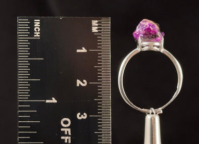 Raw AA SUGILITE Crystal Ring - Adjustable, Sterling Silver - Crystal Ring, Cocktail Ring, Boho Jewelry, 54674-Throwin Stones