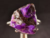 Raw AA SUGILITE Crystal Ring - Adjustable, Sterling Silver - Crystal Ring, Cocktail Ring, Boho Jewelry, 54676-Throwin Stones