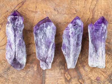 Raw AMETHYST Crystal Wand - Birthstone, Crystal Points, Raw Crystals and Stones, E1738-Throwin Stones