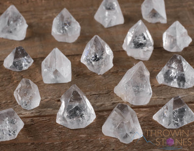 Raw APOPHYLLITE Pyramid Crystals - Metaphysical, Home Decor, Rough Stones To Collect, E0351-Throwin Stones