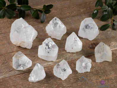 Raw APOPHYLLITE Pyramid Crystals - Metaphysical, Home Decor, Rough Stones To Collect, E0351-Throwin Stones