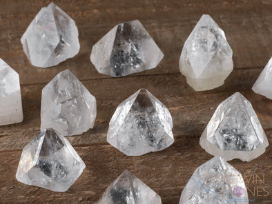 Raw APOPHYLLITE Pyramid Crystals - Metaphysical, Home Decor, Rough Stones To Collect, E0351-Throwin Stones