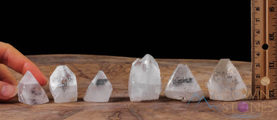 Raw APOPHYLLITE Pyramid Crystals - Metaphysical, Home Decor, Rough Stones To Collect, E0351-Throwin Stones