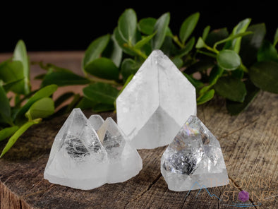 Raw APOPHYLLITE Pyramid Crystals - Metaphysical, Home Decor, Rough Stones To Collect, E0351-Throwin Stones