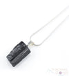 Raw BLACK TOURMALINE Crystal Pendant - Birthstone Gemstone Handmade Jewelry, Healing Crystals and Stones, Gift for Him, E0910-Throwin Stones