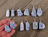 Raw BLUE KYANITE Crystal Earrings - Dangle Drop Earrings, Gemstone Handmade Jewelry, Gift for Her, E1453-Throwin Stones