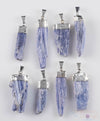 Raw BLUE KYANITE Crystal Pendant - Raw Crystal Necklace, Handmade Jewelry, Healing Crystals and Stones, E0143-Throwin Stones