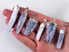 Raw BLUE KYANITE Crystal Pendant - Raw Crystal Necklace, Handmade Jewelry, Healing Crystals and Stones, E0143-Throwin Stones