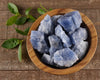 Raw Blue CALCITE Crystal Cluster - Metaphysical, Raw Rocks and Minerals, Home Decor, E0435-Throwin Stones
