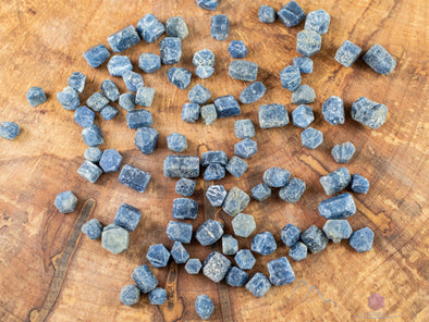 Raw Blue SAPPHIRE Crystal Chips - Small Crystals, Birthstones, Gemstones, Jewelry Making, Raw Rocks and Minerals, E1519-Throwin Stones