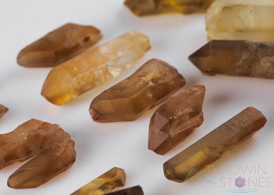 Raw CITRINE Crystal Point - Facet Grade - Untreated Citrine, Natural Citrine Point, Healing Crystal, Jewelry Making, E0424-Throwin Stones