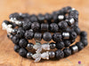 Raw LAVA Rock Crystal Bracelet - Charm Bracelet, Round Beads - Aromatherapy Diffuser Bracelet, Beaded Bracelet, Handmade Jewelry, E2041-Throwin Stones