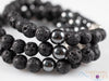 Raw LAVA Rock HEMATITE Crystal Bracelet, Buddha Charm, Round Beads - Aromatherapy Diffuser Bracelet, Beaded Bracelet, Handmade Jewelry E2039-Throwin Stones