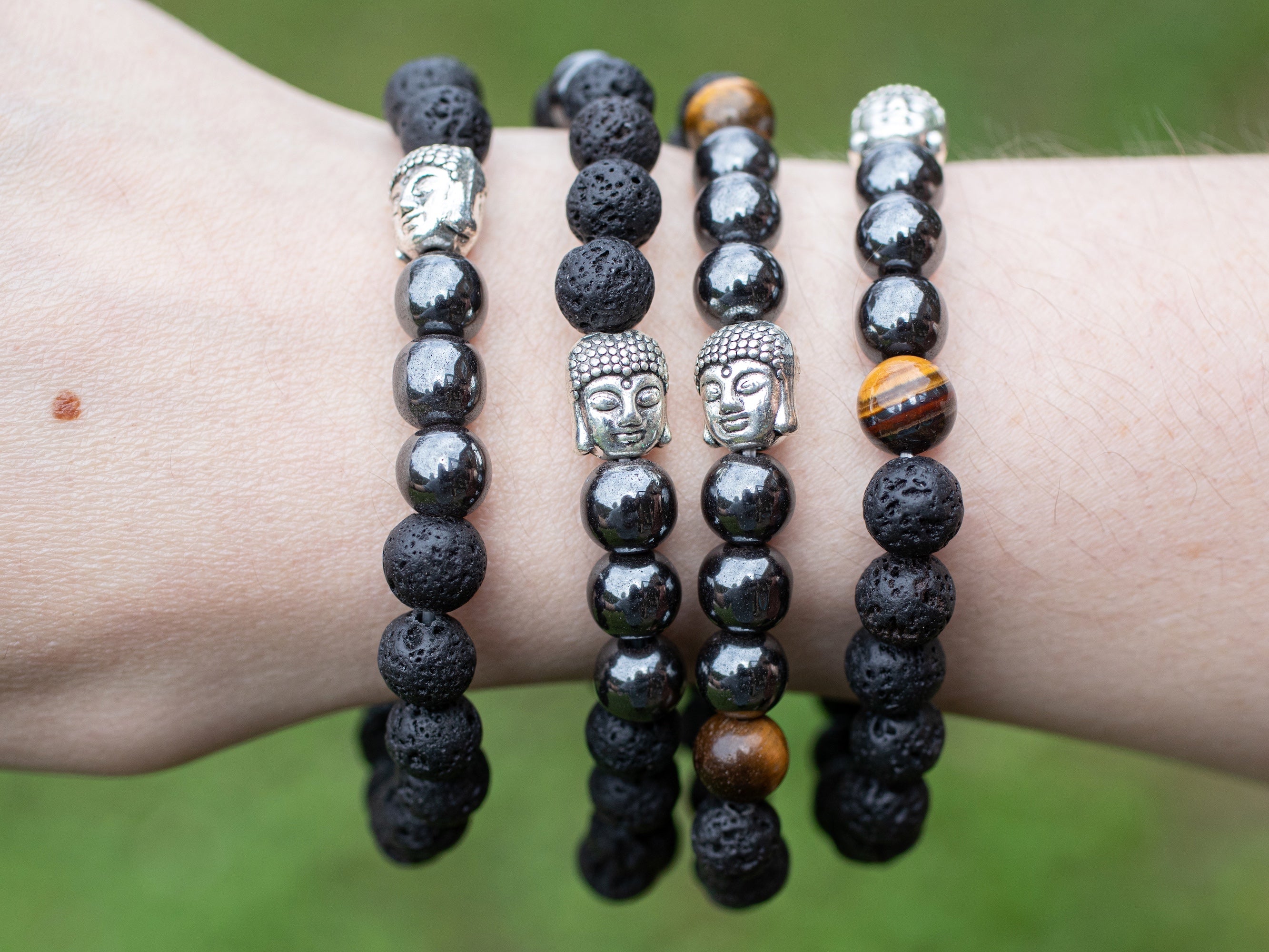 Lava Rock Buddha Bracelet | The Himalayan Bazaar