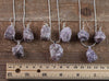 Raw LEPIDOLITE Crystal Necklace Earrings Set - Raw Crystal Necklace, Dangle Earrings, Jewelry, E0545-Throwin Stones
