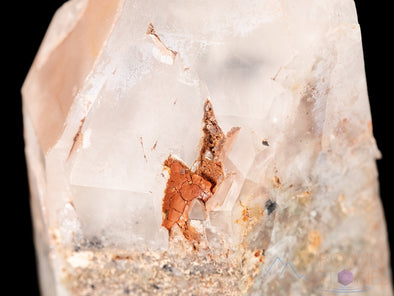 Quartz With Hematite Crystal Point