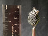 Raw MOLDAVITE Pendant - Sterling Silver, Leaf Bail - Moldavite Necklace Pendant, Genuine Moldavite Jewelry, 44590-Throwin Stones