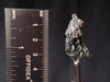 Raw MOLDAVITE Pendant - Sterling Silver, Leaf Bail - Real Moldavite Pendant, Moldavite Jewelry with Certification, 44522-Throwin Stones