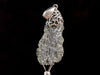 Raw MOLDAVITE Pendant - Sterling Silver, Leaf Bail - Real Moldavite Pendant, Moldavite Jewelry with Certification, 47951-Throwin Stones