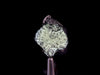 Raw MOLDAVITE Pendant - Sterling Silver, Leaf Bail - Real Moldavite Pendant, Moldavite Jewelry with Certification, 47971-Throwin Stones