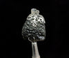 Raw MOLDAVITE Pendant - Sterling Silver, Leaf Bail - Real Moldavite Pendant, Moldavite Jewelry with Certification, 49705-Throwin Stones