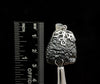 Raw MOLDAVITE Pendant - Sterling Silver, Leaf Bail - Real Moldavite Pendant, Moldavite Jewelry with Certification, 49705-Throwin Stones